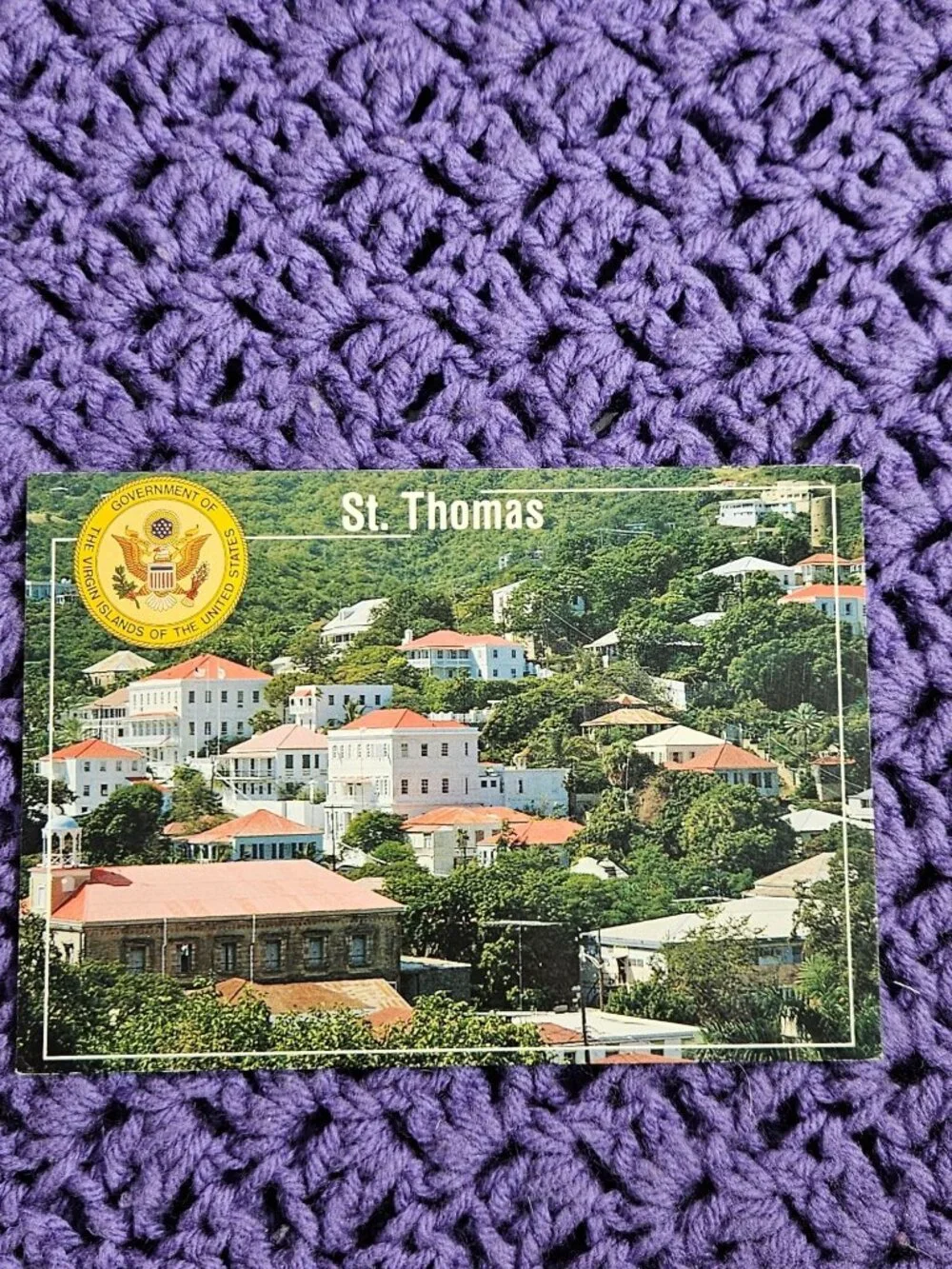 St Thomas Virgin Islands Government House Postcard